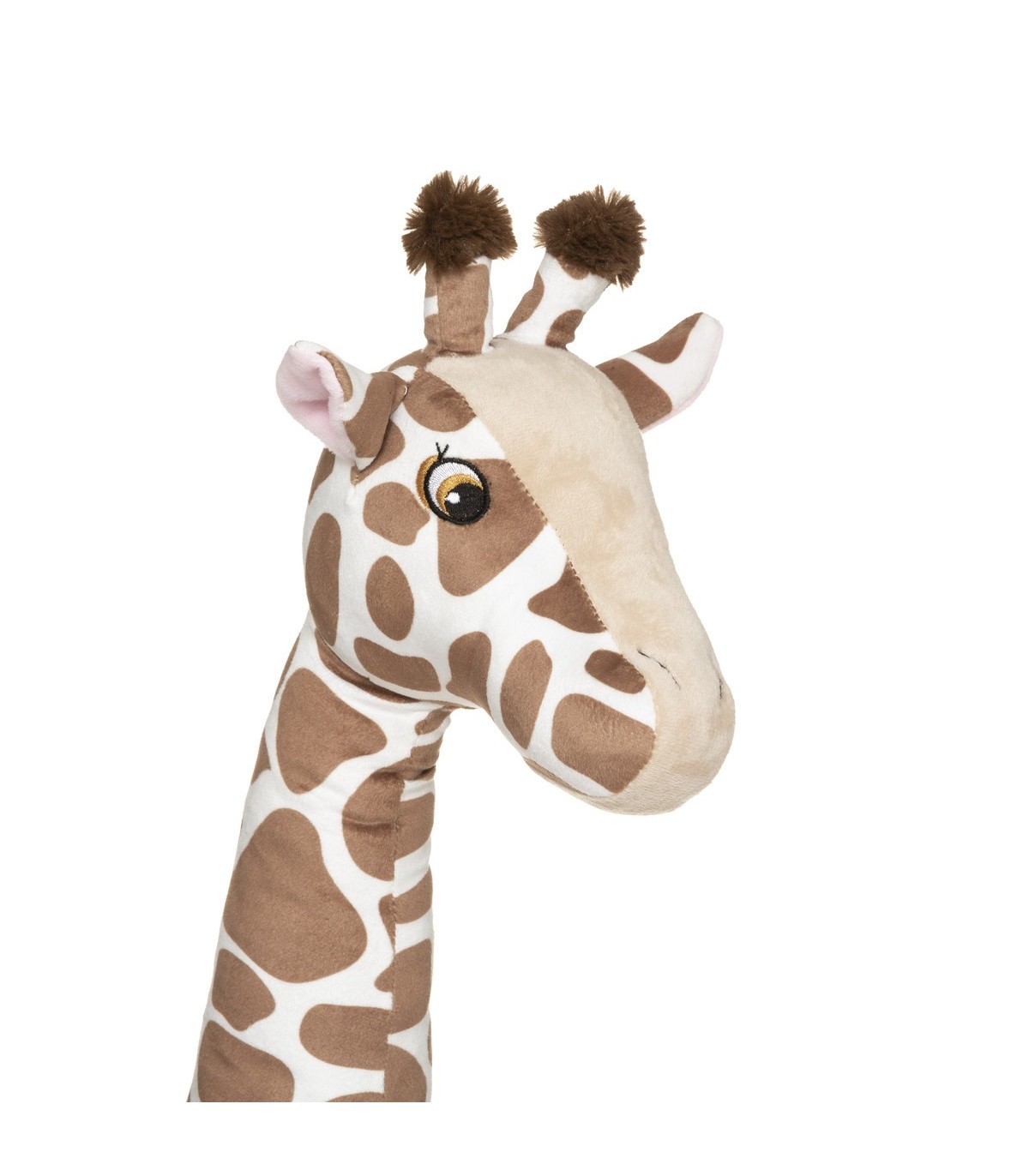 Girafe en peluche 55 cm XL Geant Velcro Scratch pas cher 