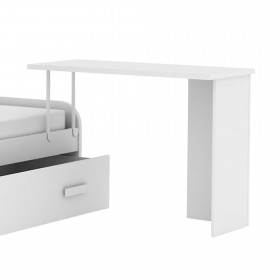 Luca trundle bed support desk 76,5x150/202/242x45cm