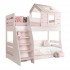 Bunk Bed Montessori House pink Iris 90/100x200cm