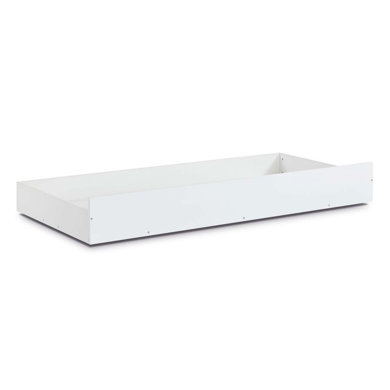 Cassetto portaoggetti in truciolato bianco Gia 22x189x95cm