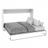 Cama dobrável aglomerado melamina branca Elsa 135x190cm