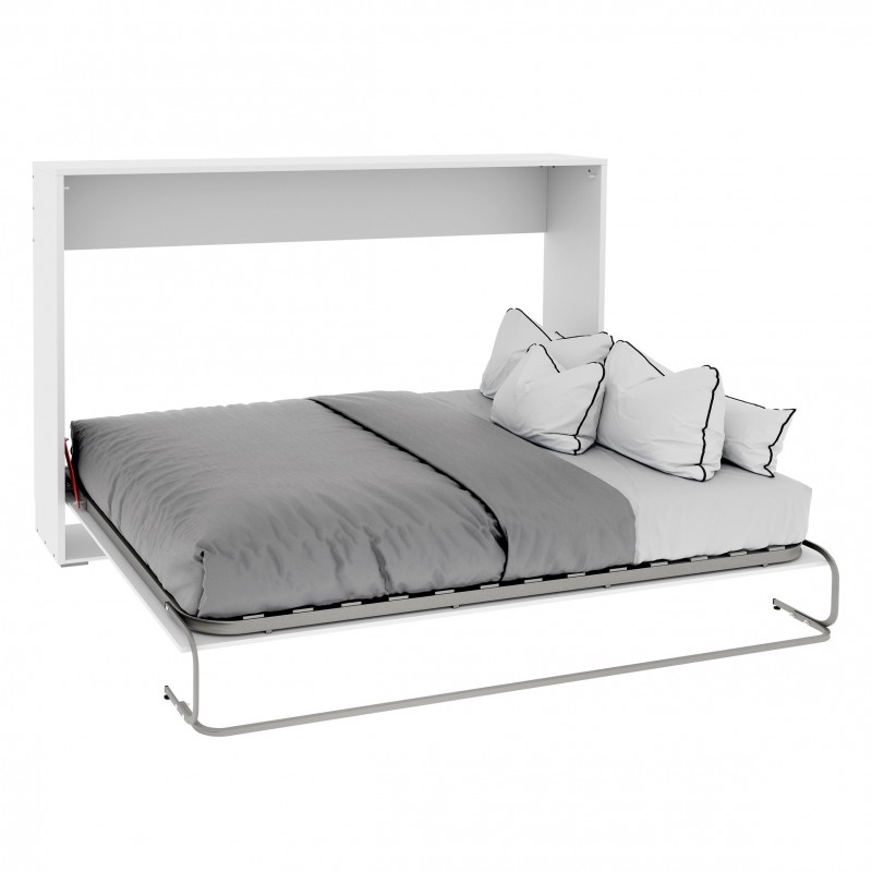 Letto pieghevole agglomerato melamina bianco Elsa 135x190cm