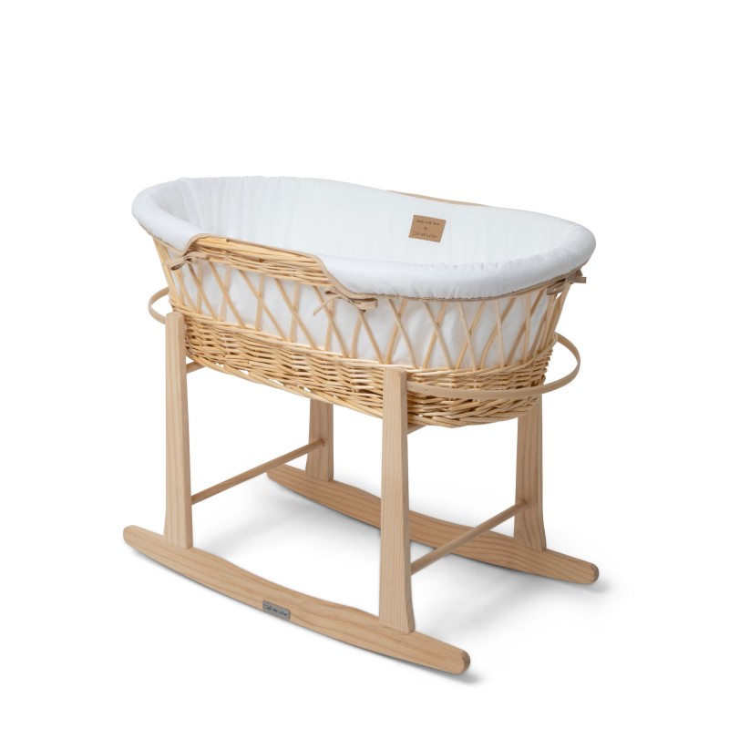 Bassinet wicker white Darby 27 x 30 x 68cm