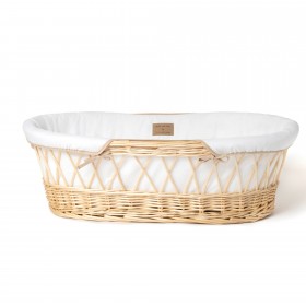 Bassinet wicker white Darby 27 x 30 x 68cm