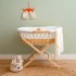 Bassinet wicker white Darby 27 x 30 x 68cm