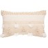 Coussin coton beige Slinky 30x50x15cm