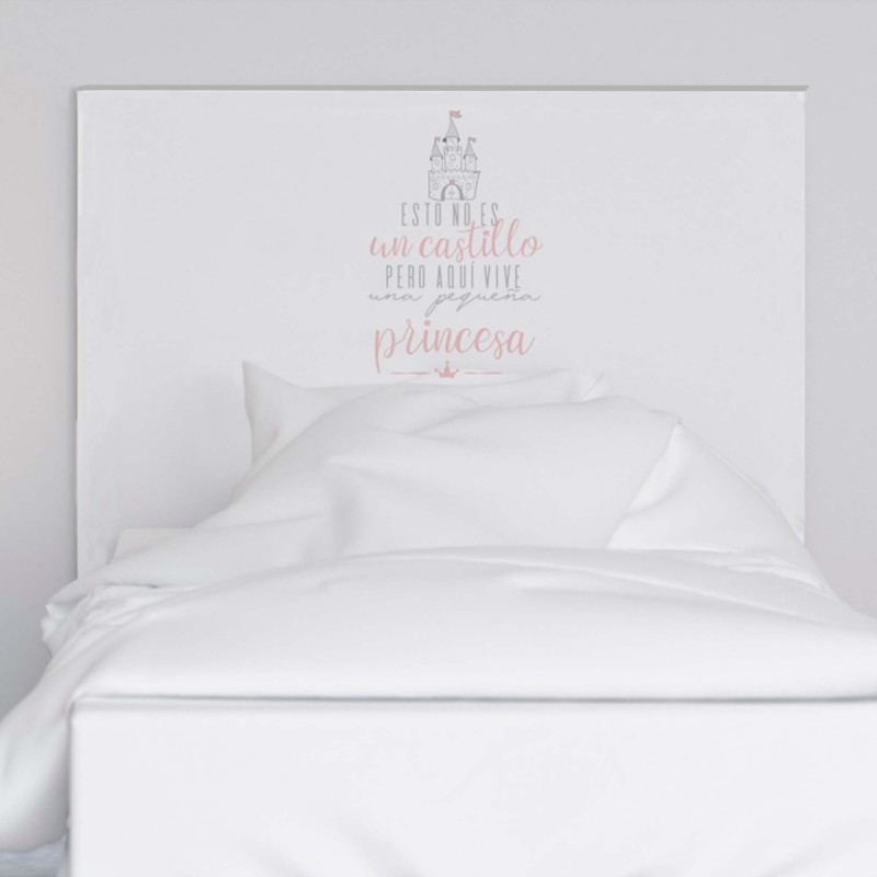 Headboard children chipboard melamine white Princesa 90x71x1,6cm