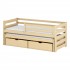 Bett mit ausziehbett holz Toy 77.5x208x97cm