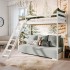 Bunk bed- sofa wood Vidia 170x208x96/140cm