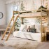 Bunk bed- sofa wood Vidia 170x208x96/140cm