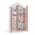 Kleiderschrank 2 türen rosa Iris 207x120x58cm