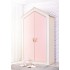 Armoire 2 portes rose Iris 207x120x558cm