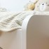 Lit gigogne blanc + lit pieds pliants Luca 105x190cm / 90x190 cm