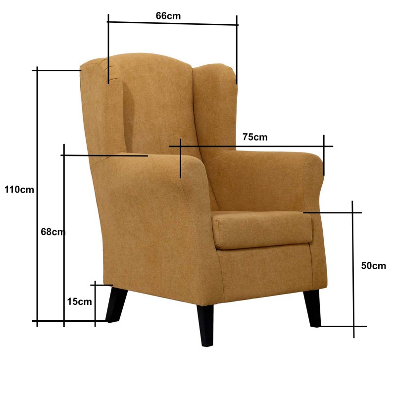 Armchair Toulouse 110x75x80cm