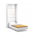 Folding bed vertical white Kristoff 90x200cm