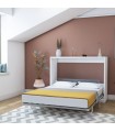 Letto pieghevole bianco Hans 150x200cm