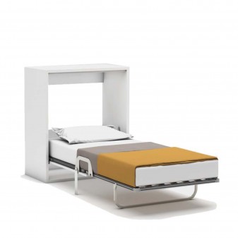 Folding bed white Hans 100x200cm