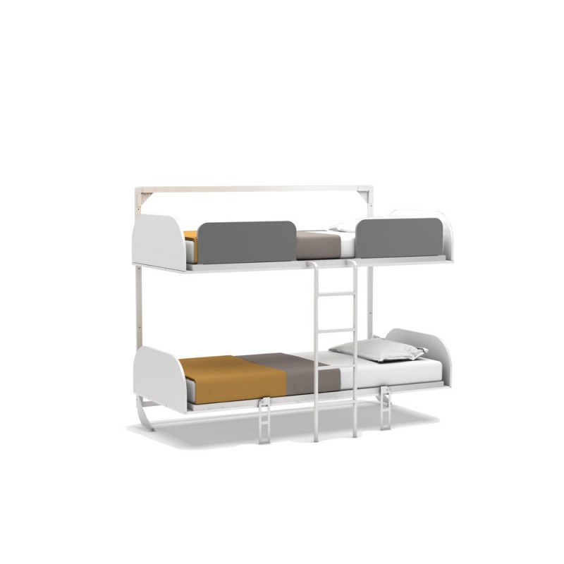 Bunk bed folding white Iduna 90x200/90x200cm