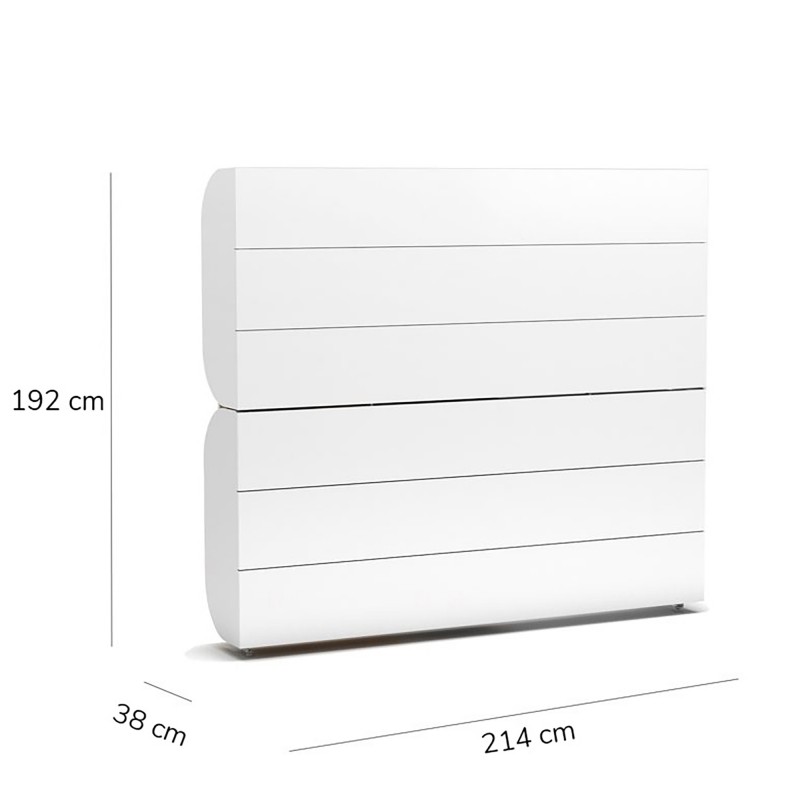 Bunk bed folding white Iduna 90x200/90x200cm