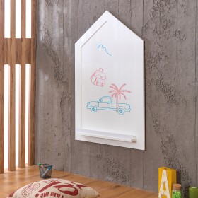 Tableau blanche petite maison Gia 115x72x8.8cm