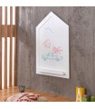 Tableau blanche petite maison Gia 115x72x8.8cm