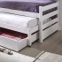 Letto triplo a nido in legno Pepa 90x200 cm