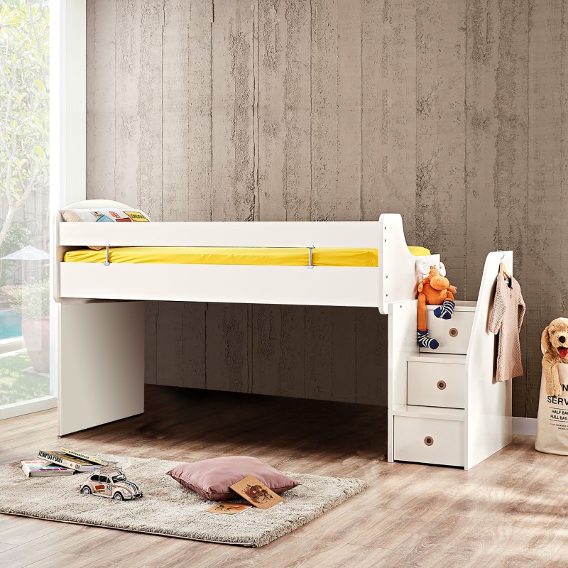 Bed midi white Gia 90x200cm