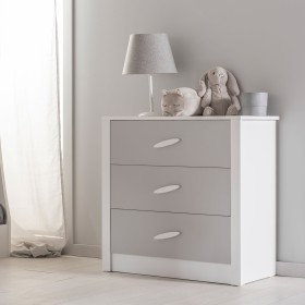 Commode gris Iris 84x85x42cm