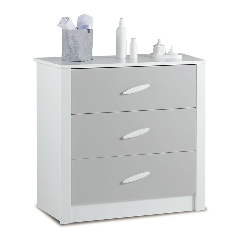 Chest of drawers gray Iris 84x85x42cm