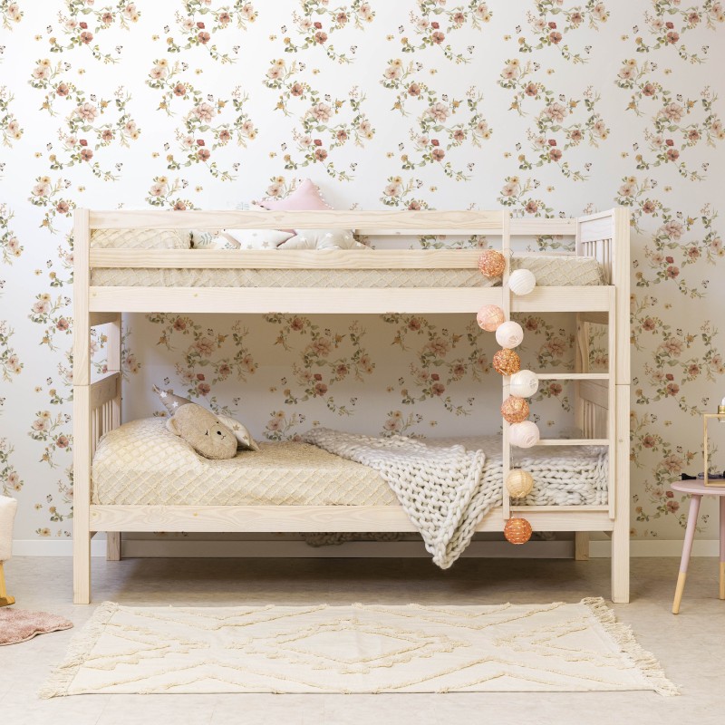 Children's bunk bed white washed Aventura 90x190cm