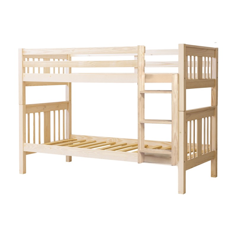 Letto a castello per bambini bianco lavato Aventura 90x190cm