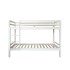 Lit superposé pour enfants en bois blanc pur Tiana 90x190/90x190cm