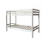 White wooden children's bunk bed Tiana 90x190/90x190cm