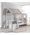 Letto bambini Montessori casetta bianco Iris 90x200cm