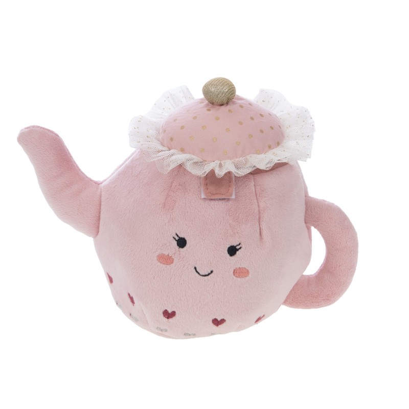 Peluche chaleira Sra. Potts rosa 18x22x13cm