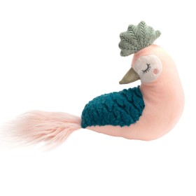 Peluche pavo real rosa Zelda 40x10x27cm