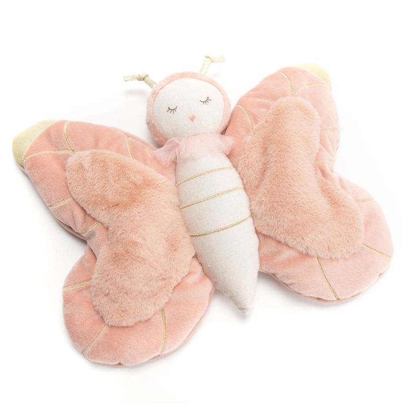 Peluche mariposa rosa Lola 32x2x39cm