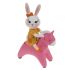 Piggy bank bunny pink Mia 11x17x6 cm