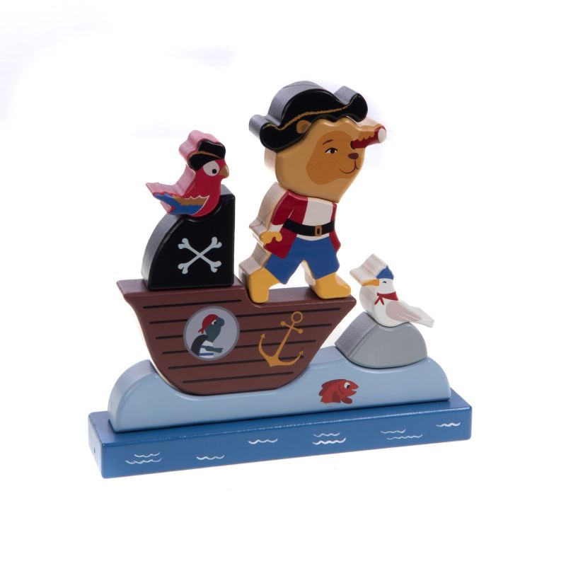 Puzzle vertical multicolor Pirate 19x5x20 cm