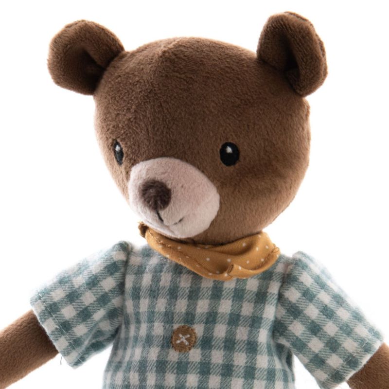 Peluche ours marron Martin 30x6x13 cm