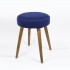 Tabouret de tabouret en velours  TABOURETS ET PUFS COLORES