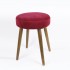 Tabouret de tabouret en velours  TABOURETS ET PUFS COLORES