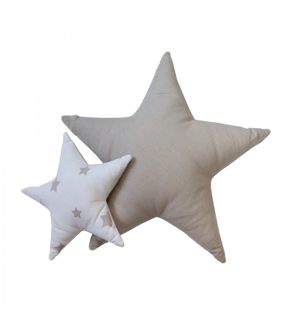 Set 2 cojines infantiles estrella - MU02313 - Cojines Color: pastel piedra;  Tipo de