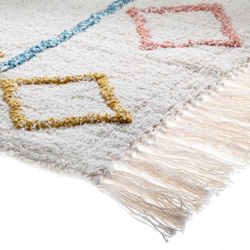 Tapis en coton blanc Zero 120x170cm