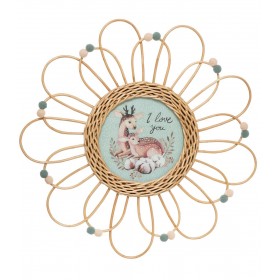 Bambi cornice rattan 38øx2cm