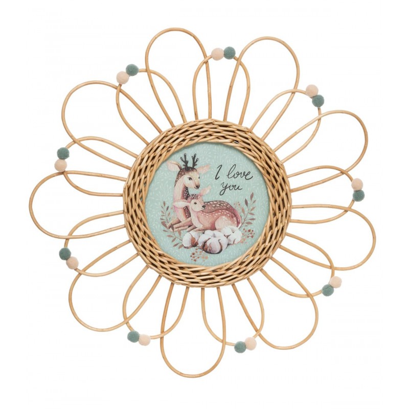 Bambi cornice rattan 38øx2cm