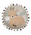 Bambi 2 round cushion gray40øcm